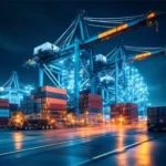 Advanced port and container international shipping KSA & UAE